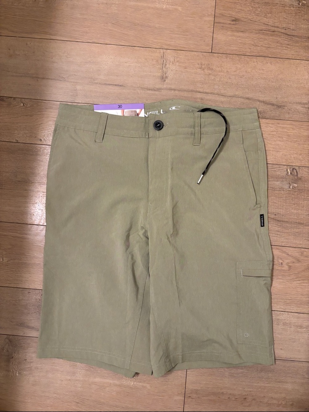 O'Neill Men's Hybrid Standard Fit 10 inch Olive Cargo Board shorts New 30
